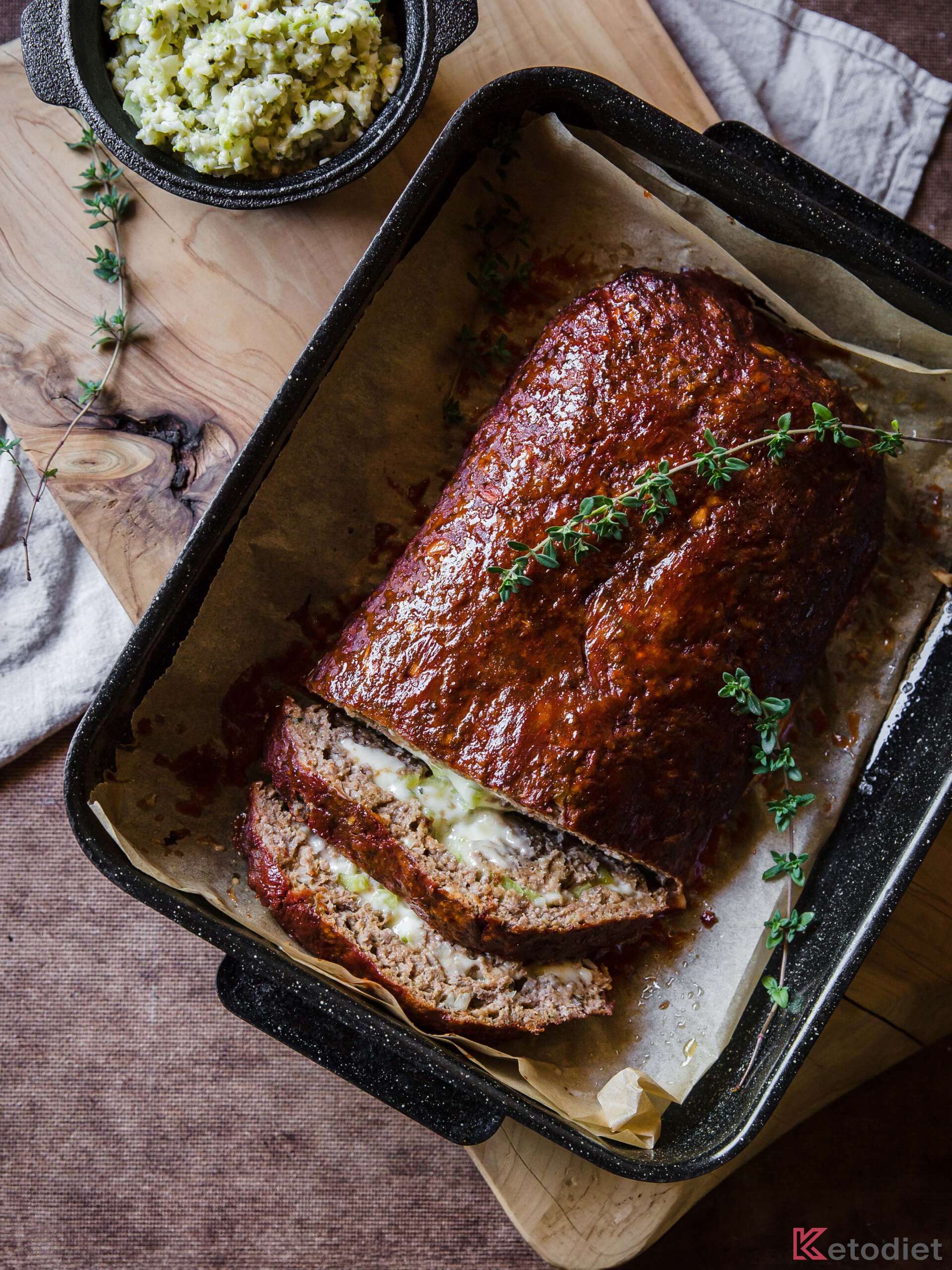 Cheese Stuffed Meatloaf Made Without Flour KetoDiet Real Food, Real Results