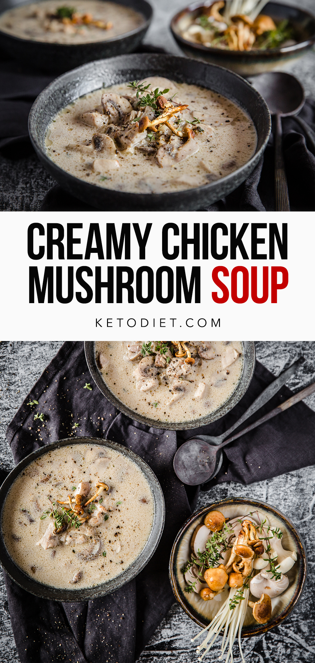 Creamy Chicken Mushroom Soup Recipe | KetoDiet: Real Food, Real Results