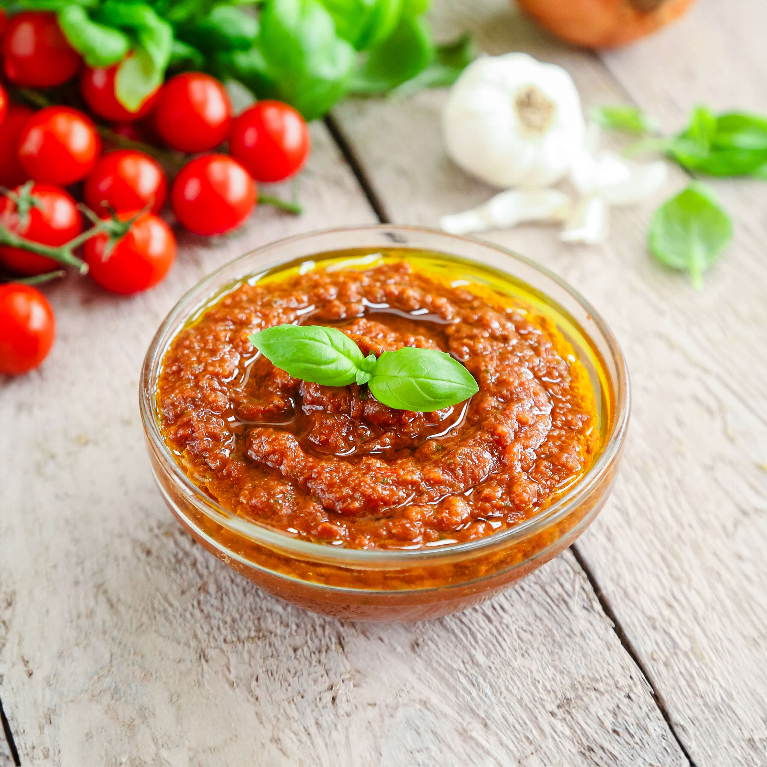 Marinara Sauce ready for storage.