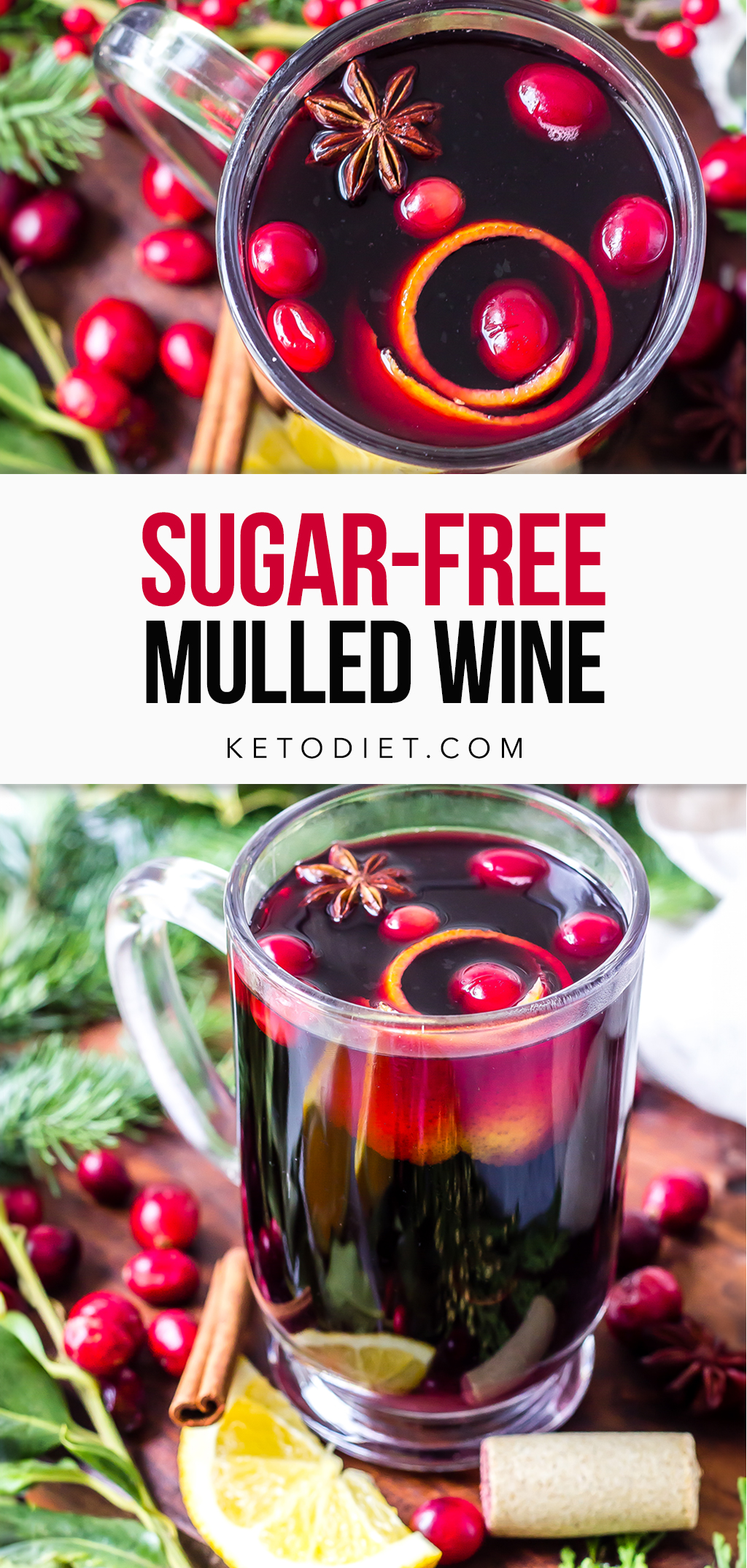 LowCarb Mulled Wine SugarFree Holiday Treat KetoDiet Real Food
