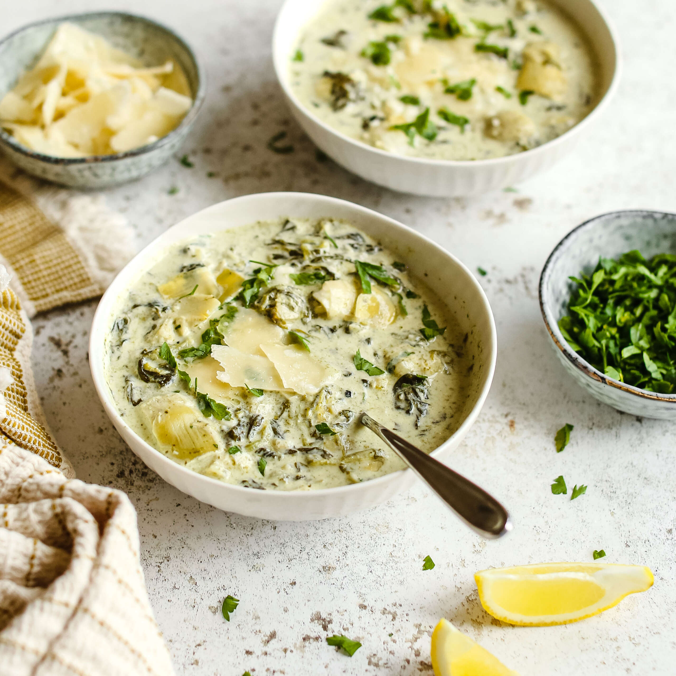 Easy Low-Carb Spinach and Artichoke Soup Recipe